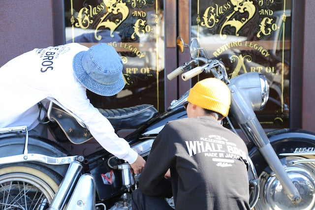 Whale & Co. ロゴ ロングスリーブTシャツ(LT01)