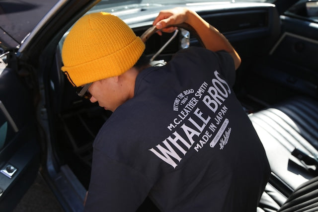 Whale & Co. ロゴ Tシャツ 胸ポケット付き(ST02)