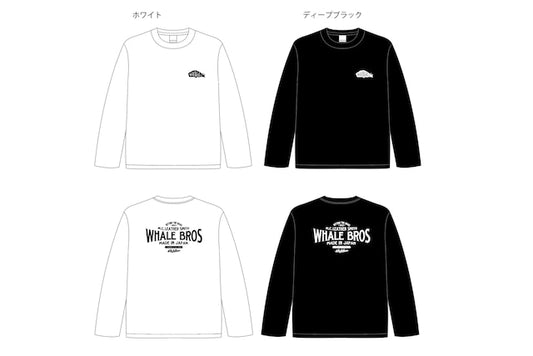 Whale & Co. ロゴ ロングスリーブTシャツ(LT01)