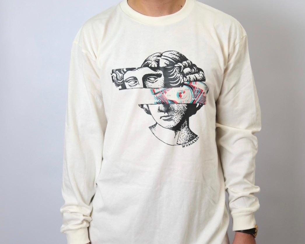 アート ロングスリーブTシャツ アポロ&ショベルヘッド