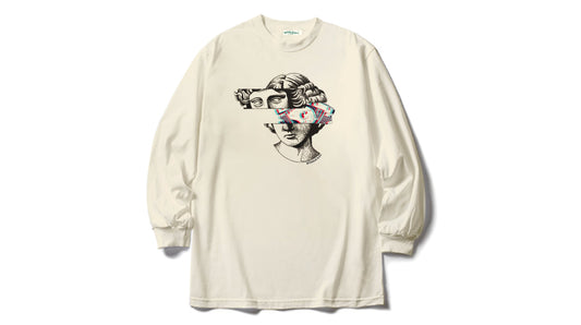 アート ロングスリーブTシャツ アポロ&ショベルヘッド