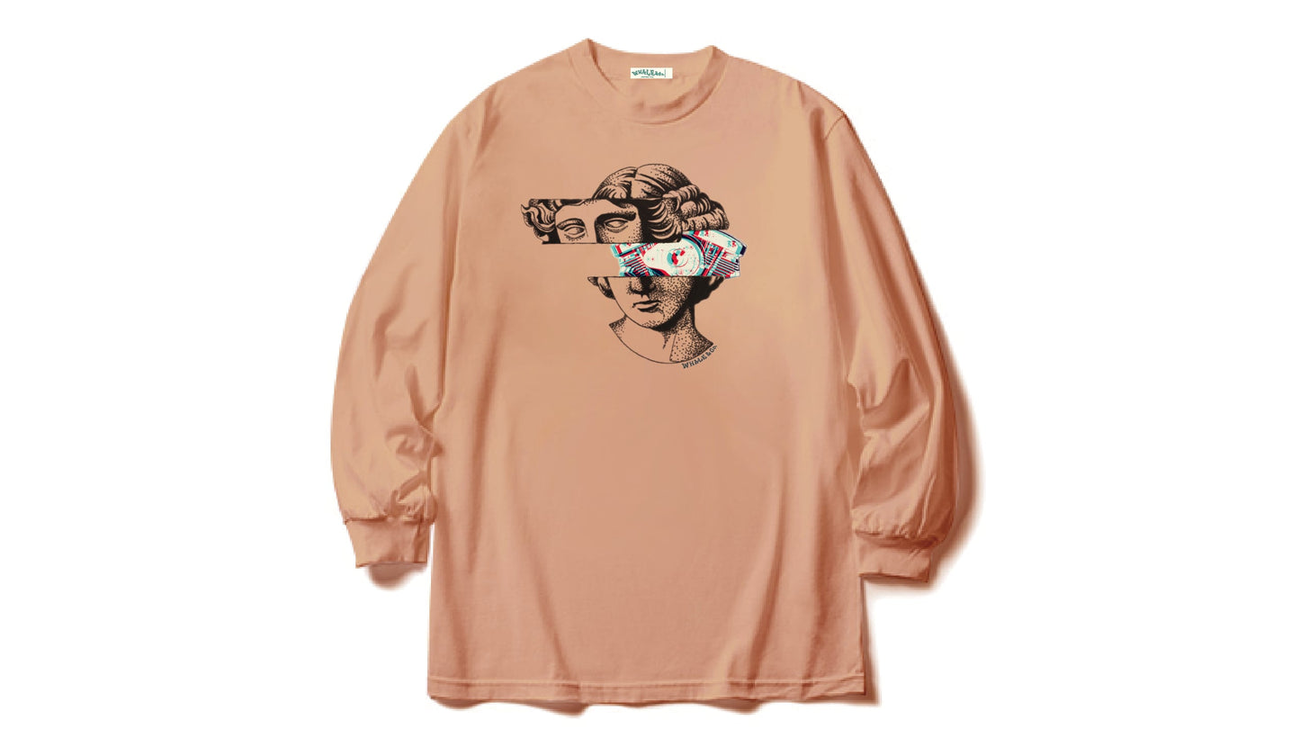 アート ロングスリーブTシャツ アポロ&ショベルヘッド