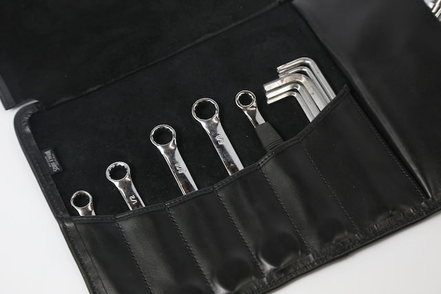 New Tool Roll［Black / White］Leahter/本革