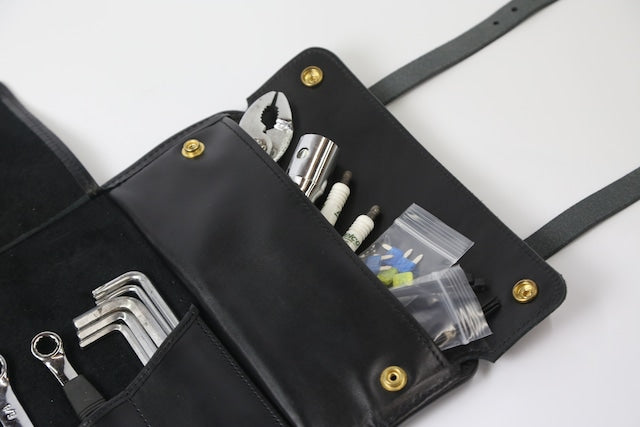 New Tool Roll［Black / White］Leahter/本革